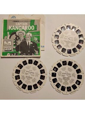 FUN VINTAGE Captain Kangaroo View Master Reels x 3